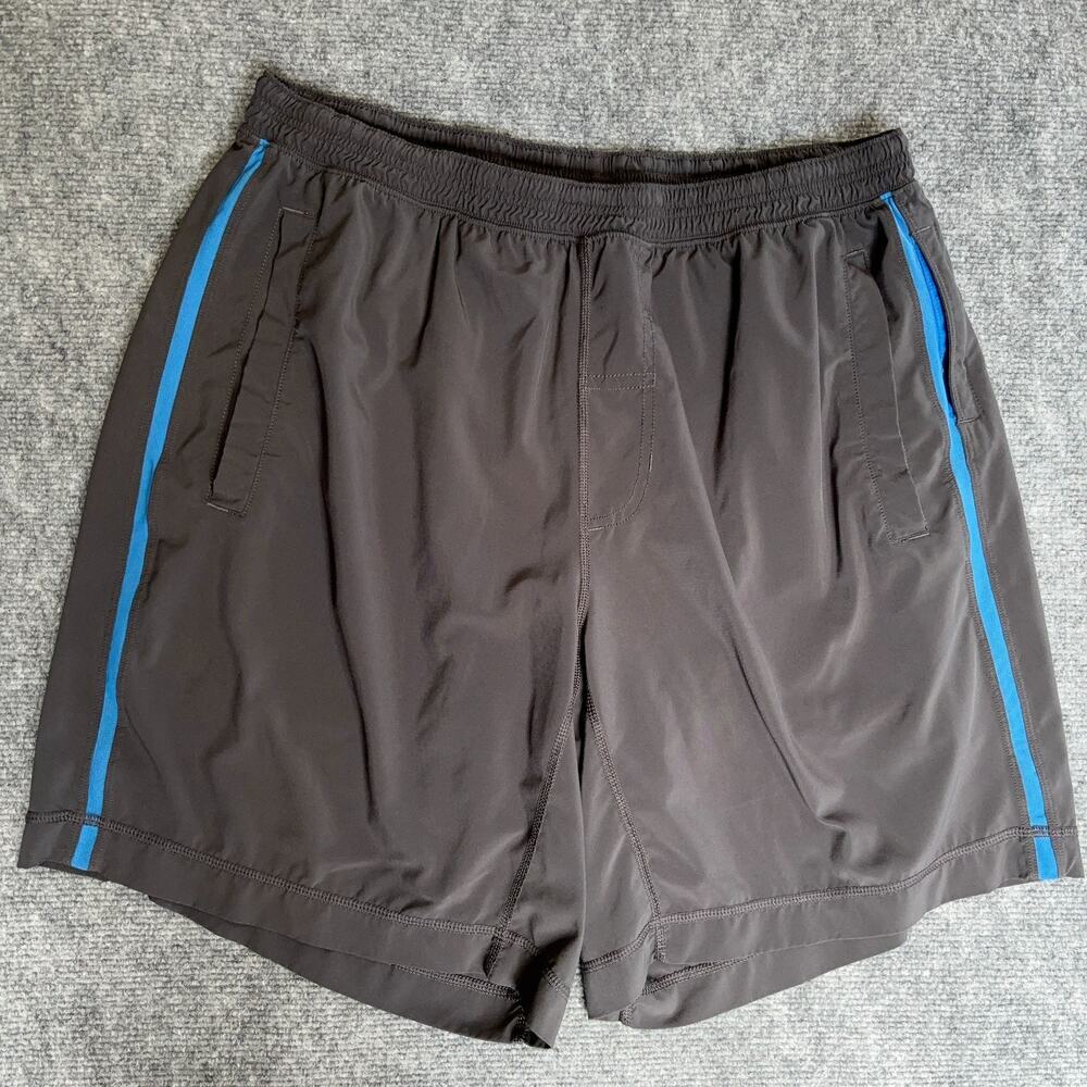 Lululemon Pace Breaker Shorts Mens Gray Blue Lined Swift 9" Inseam Medium